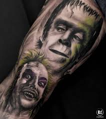 Lester green (born june 2, 1968), better known by his stage name beetlejuice, is an american entertainer, actor, and member of the the howard stern show's wack pack. Tattoo From The Tv Series The Munsters Herman Munster E Beetlejuice Info Luigimansi It Instagram Luigimansi Herman Munster The Munsters Portrait Tattoo