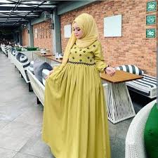 Baju gamis bahan balotelli kekinian safana warna kuning mustard baju gamis terbaru online beauty aurora sleeping beauty. Model Baju Gamis Warna Lemon Gamis Kombinasi