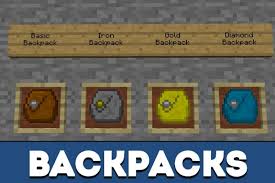 Any version mcpe beta 1.2 build 6 pe 1.17.0.02 pe 1.16.200 pe 1.15.200. Download Minecraft Pe Backpack Mod Carry Everything