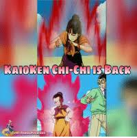 It's nice to watch the difference from her kid self in the original dragon ball to her fiery attitude in dragon ball z. 25 Best Kaioken Memes Fusionator Memes Chanclas Memes