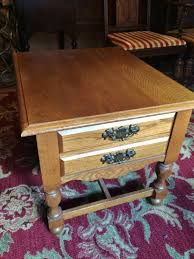 Enjoy free shipping on most stuff, even big stuff. High Quality Vintage Broyhill Oak End Table Side Nightstand Wooden W Drawer Usa Great Condition 1142 Cumanda S Estate Downsizing Furniture Auction Gorgeous Quality Pieces Including Antique Jacobean Dining Set