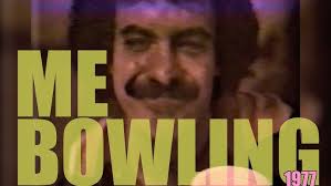 DJ and Dad bowling (1981)