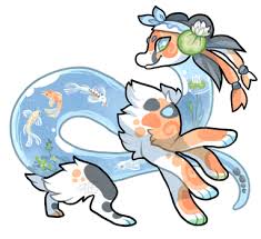 70t Koi Pond Terradragon By Griffsnuff Cute Animal Drawings Kawaii Furry Art Cute Drawings