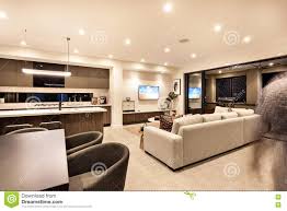 Notre grand salon a nous !! Interieur De Luxe De Maison Avec Le Salon Et La Cuisine Photo Stock Image Du Outdoors Robinet 74123032