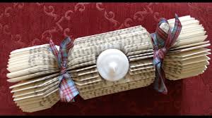 Book Folding Christmas Cracker A Cracker Of A Book Fold Book Art Christmas Book Folding Book Art Diy