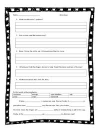 We just celebrated thanksgiving a couple of weeks ago and with my students talking about weather changes (brrrr free printable story templates for the stone soup fable. Stone Soup Vocabulary And Comprehension By Teaching Timesavers Tpt
