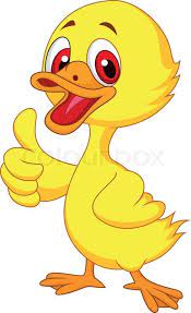 Vector Illustration Of Cute Baby Duck Cartoon Thumb Up Vector Colourbox Duck Cartoon Baby Cartoon Baby Ducks