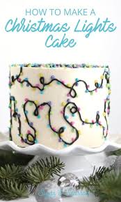 Christmas Lights Cake Tutorial Christmas Cake Designs Christmas Cake Xmas Cake