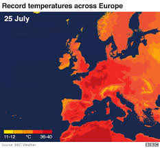 the uks record breaking heat in maps europe uk weather