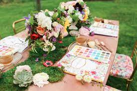 Minimalisti garden party table decorations in yellow. 21 Beautiful Backyard Party Ideas To Throw In Your Garden Martha Stewart