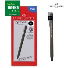 Fountain pen, rollerball pen and ballpoint pen show off their corners and edges, striking and stylish, for boundless creativity. Faber Castell Rx Gel Pen 0 7mm Box Of 10pcs Aneka My