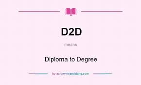 D2d Diploma To Degree By Acronymsandslang Com