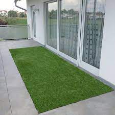 Ottomanson Garden Grass Green Indoor Outdoor Turf Size Runner 1 8 X 4 11 Artificial Grass Patio Artificial Turf Backyard Decor