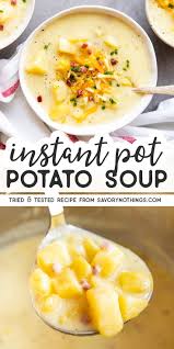 Loaded Instant Pot Potato Soup Instant Pot Dinner Recipes Instant Pot Soup Recipes Easy Instant Pot Recipes