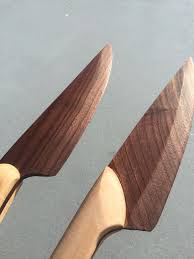 Wooden Chef Knife Wood Knife Knife Making Handcrafted Knife