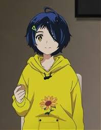 Anime character with blue hoodie. Hoodie