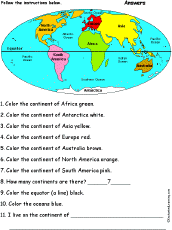 Order the results in order of highest to lowest life expectancy. Continents Enchantedlearning Com