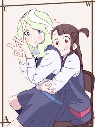 First post and my favorite Yuri shipp (Diakko) [Little Witch Academia] :  r wholesomeyuri