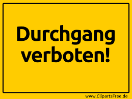 Gratis clip art illustrationen zum downloaden und ausdrucken. Durchgang Verboten Schild