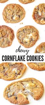 Chewy Cornflake Marshmallow Cookies Sweetest Menu Marshmallow Cookies Cornflake Recipes Chocolate Marshmallow Cookies