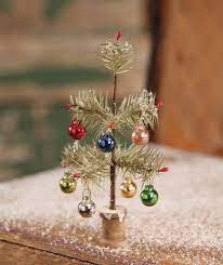 Bethany Lowe Tiny Feather Christmas Tree 7 1 2 Inches Authorized Dealer Bethanylowe Christmas Spirit Christmas Ornaments Vintage Christmas Decorations