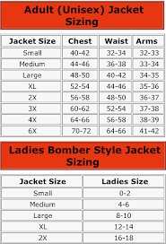 End Zone Shirt Sizing From Arts Pro Sports Apparel