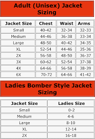 end zone shirt sizing from arts pro sports apparel