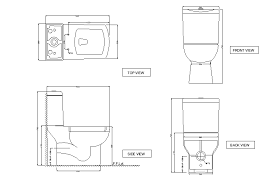Toilet Wc Details With All Sections Cadbull How To Plan Detailed Drawings Section Drawing