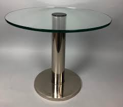 Check spelling or type a new query. Sold Price Small Round Glass Chrome Side Table Modernist December 2 0118 11 00 Am Est