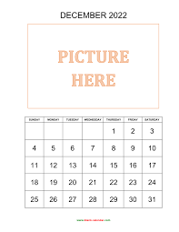 Free Download Printable December 2022 Calendar Pictures Can Be Placed At The Top