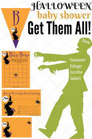 Halloween Baby Shower Invitations Games Decorations Print My Baby Shower