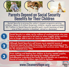 Socialsecurity Is Family Security Not Only Is It A Retirement Program But Children And The Di Social Security Benefits Parenting American Children