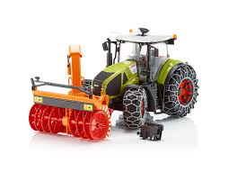 Ürüne motorlu tırpan dahil değildir. Bruder Class Axion 950 Zincir Tekerlekli Traktor Ve Kar Atma Aparati