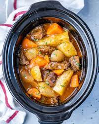 The classic stew your winter recipe lineup needs. Easy Slow Cooker Beef Stew Healthy Fitness Meals