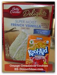 Easy Cake Mix Cookies Recipe Orange Creamsicle Cookies In 2020 Cake Mix Cookie Recipes Cookie Recipes Orange Cake Mix