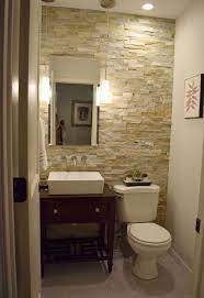 During a bathroom remodel, make sure the new cabinet will fit the existing hole before applying wallpaper in case the opening needs to be modified. Half Bath Renovation Guest Bathroom Small Half Bath Remodel Bath Renovation