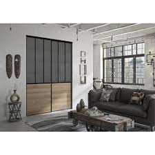 Maybe you would like to learn more about one of these? Pack 2 Portes De Placard Coulissantes Optimum Atelier Chene Vintage 250x120cm Porte De Placard Rangement Dressing Decoration Interieur