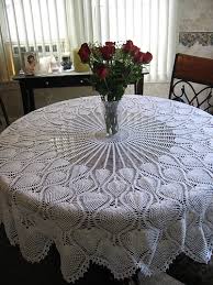 Create one of these decorative table coverings today! Ravelry Round Pineapple Tablecloth 7592 Pattern By The Spool Cotton Company