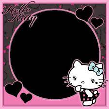 Hello Kitty Pink Black Frame Hello Kitty Wallpaper Hello Kitty Pictures Hello Kitty