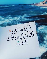 ثم إن الله جميل وكل ما يأتي من الجميل جميل Proverbs Quotes Quran Quotes Arabic Quotes