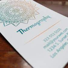 Raised ink itself is clear and sits on top of the designated printed area. Full Color Business Card Printing Printleaf Com