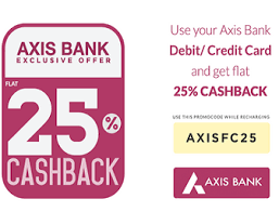 The eligible user can save upto 6000 yearly (5% cashback. Freecharge Axis Bank Offer 25 Cashback On Axis Bank Credit Debit Card At Freekaamaal Com