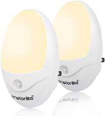 Led Motion Sensor Light Emotionlite Plug In Motion Activated Night Light Hallway Bathroom Stairs Kitchen Garage Corridor Bedroom Warm White 2 Pack Amazon Com