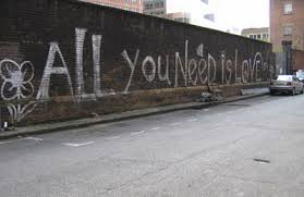 Resultado de imagem para ALL WE NEED IS LOVE wall