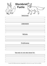 In diesem bereich sind viele unterschiedliche kostenlose vorlagen in form von arbeitsblättern für. Tiersteckbriefvorlage In Der Grundschule Tiersteckbrief Vorlagen Sw Steckbriefe Tiere Sachthemen Hus Klasse 3 Grundschulmaterial De