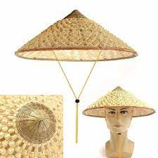 Oriental Vietnamese Chinese Asian Straw Cone Shaped Fishing Sun Rice Bamboo Hat For Travel Wish In 2021 Bamboo Hat Japanese Bamboo Sun Hats