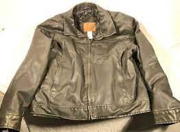 The Original Arizona Jean Company Faux Leather Jacket Size Xl Quilted Lining Ebay Leather Jacket Arizona Jean Company Faux Leather Jackets