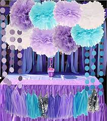 Our quinceanera figurines are perfect for adding to quinceanera decorations or used alone as quinceanera centerpieces. Purple Lilac Blue White And Silver 26pcs Party Decoration Set By Cherry Down Amazon In Toys Games