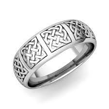Mens Celtic Knot Wedding Band In 14k White Or Yellow Gold 7mm From My Love Wedding Ring Rings For Men Celtic Wedding Bands Mens Wedding Rings