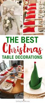 16 festive christmas table decorations that will impress friends and family at your next holiday one of my favorite things to do during the holidays, or any celebration really, is to set the table — there's an art table decorations can elevate both casual and formal meals, but for something as grand as a. 17 Best Christmas Table Decorations Easy Holiday Home Crafts